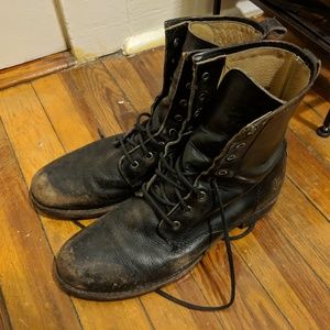 Frye Veronica Combat Boots, Size 11B